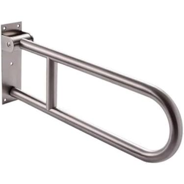 Imagem de AKALNNB Barras de apoio para deficientes físicos para chuveiro, trilhos de segurança de vaso sanitário de aço inoxidável de 58 cm, barras de apoio para banheiro em forma de U para grávidas com