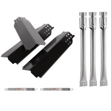 Imagem de Peças de reposição para churrasqueira Charbroil Classic 360 3 queimadores 463773717 463773817 463647018 463742418, placas de calor, queimador de grelha, tubo cruzado para Char-Broil G215-0203-W1 G320