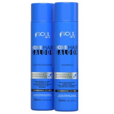 Imagem de Shampoo e Condicionador de Nutrição Capilar Profissional com Queratina Soul Care | Reparo e Hidratação (300ml)