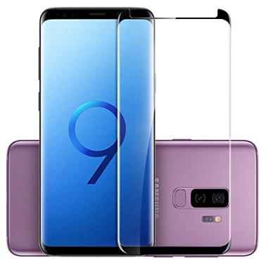 Imagem de AMZER Película de vidro temperado curvada Kristal Edge2Edge para Samsung Galaxy S9 Plus – HD transparente