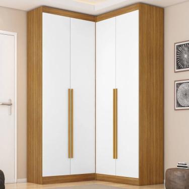 Imagem de Guarda Roupa Dormitório Casal Canto com 4 Portas Versatille Yescasa
