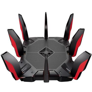 Imagem de Roteador Wireless Tp-link Archer Ax11000 1148 Mbps Em 2.4ghz + 4804 Mbps Em 5ghz - Preto/vermelho