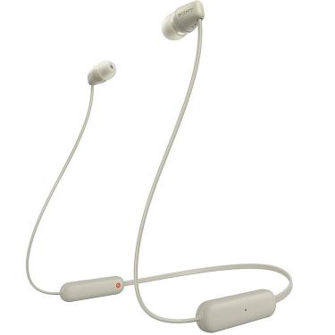 Imagem de Fone De Ouvido Sony In-ear Wi-c100 Bluetooth - Taupe