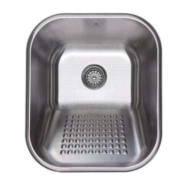 Imagem de Tanque Lavanderia Aço Inoxidável Escovado Com Ralo Drenagem