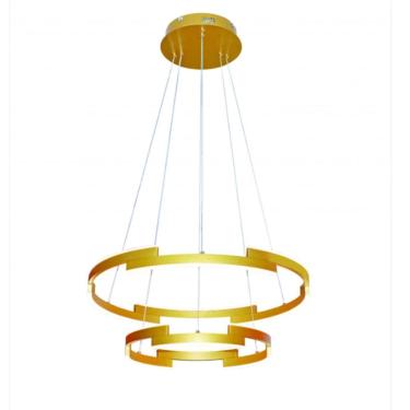 Imagem de Querolustre Pendente Dcd03158 2 Aneis 78w 3000k Dourado