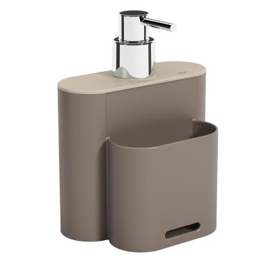 Imagem de Dispenser Para Pia Flat Em Polipropileno 17002-3334 Coza Cinza