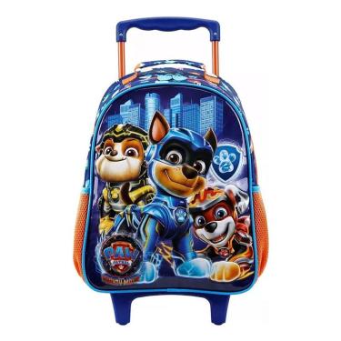 Imagem de Mochila Escolar Infantil Com Rodinhas Patrulha Canina 11781 Azul - Xeryus