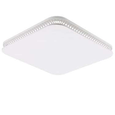 Imagem de JIYIZO 1 capa universal para ventilador de ventilação de banheiro 33,25 cm x 33,25 cm, capa de grade capa de ventilador de teto de banheiro para ventilação montada no teto branca FG701S