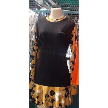 Imagem de Conjunto de proteção UV feminino blusa e saia - Kraken 