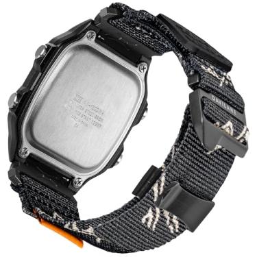 Imagem de Pulseira de substituição de 18 mm para Casio G-Shock DW-H5600 AE-1000W/1100W/1200/1300/1500WH, W-800H, MRW-200H, F-108WH F-91W, A158WA G-Hook & Badge Design Decoração de Nylon Casio Watch Bracelet