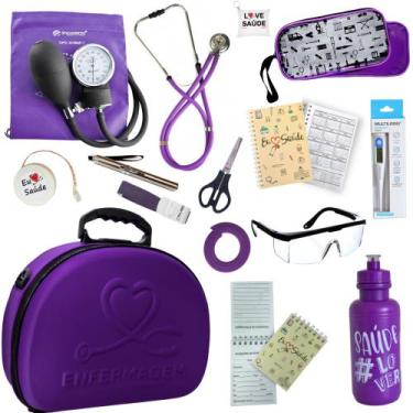 Imagem de Kit Enfermagem Maleta Completa Estagio Super Luxo - PA MED/ PREMIUM/ I
