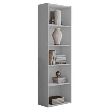 Imagem de Estante Livreiro Luiza com Prateleiras - AJL Móveis Branco