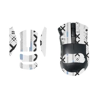Imagem de NOUKAJU Fita de aderência de mouse cobertura total para Razer DeathAdder V2 X HyperSpeed, fita antiderrapante para mouse, kit de atualização de mouse profissional pré-cortado resistente ao suor
