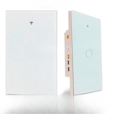 Imagem de Interruptores domésticosInterruptor Inteligente Tomada (1 Botão COM Neutro BRANCO)