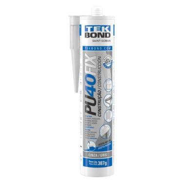 Imagem de Kit 5 PU 40 Fix Cinza 387g Tekbond, Cinza