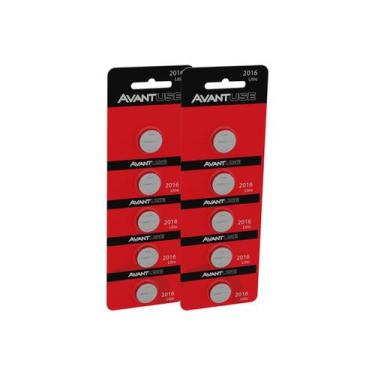 Imagem de kit 10 Baterias Lítio 2016 3v Tipo Moeda Cod: 408290012-2 Avant Use