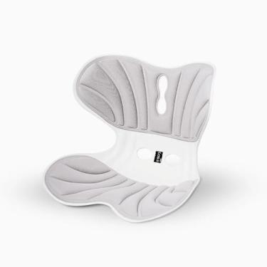 Imagem de Almofada de Apoio Lombar Cadeira Correção de Coluna GG (Cinza)