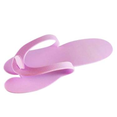 Imagem de CHINELO DE E.V.A DESCARTAVEL PARA MANICURE ROSA PACOTE C/10 PARES