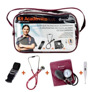 Imagem de Kit Acadêmico Plus Ka120 Bordô Incoterm