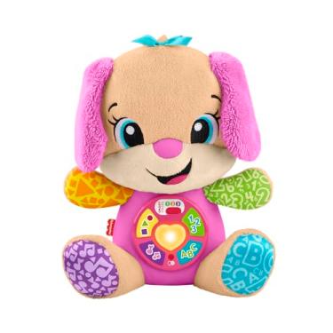 Imagem de Fisher-Price Aprender e Brincar Brinquedo para Bebês Irmã do Cachorrinho Aprende Comigo para crianças a partir de 6 meses