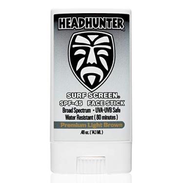 Imagem de Headhunter Protetor Solar Em Bastão Facial Fps 45, Protetor Solar À Prova D'Água Para Surfistas, Protetor Solar Facial Resistente À Água Para Proteção Ultraesportiva E Defesa Solar (80 Min), Marrom