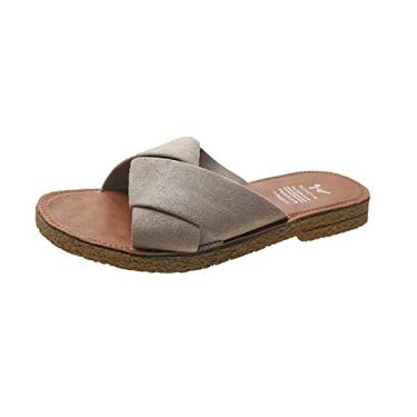 Imagem de Sapatos femininos de salto alto, camurça, conforto ideal, antiderrapante confortável, sandálias rasas femininas, moda, respirável, chinelos vintage, para trabalho, condução na praia(White,40 EU)