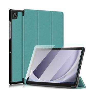 Imagem de Kit Capa + Pelicula Vidro Para Tablet A9 Plus 11 X216 X210 Cor Azul-tu