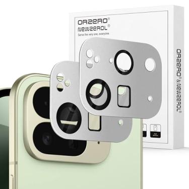 Imagem de Orzero (Pacote com 2) Protetor de Lente de Câmera Compatível com Google Pixel 10 Pro Fold, Protetor de Cámera Premium Metal e Vidro Recortes Precisos de Câmera Alta Definição Antiarranhões - Prata