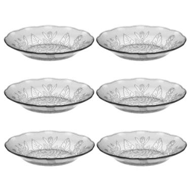 Imagem de Jogo 6/12 Pratos Fundos Ceramica Para Jantar Conjunto Pratos Simples Microondas Lavavel(6 Pratos)