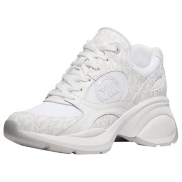 Imagem de Michael Kors Tênis feminino Zuma, Branco brilhante, 36
