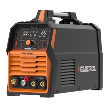 Imagem de FEMEROL Cortador De Plasma 2 Em 1, Cortador De Plasma De Não Alta Frequência De 60 A/ Soldador De Eletrodos De 200 A, Grande Display Led, Arco Piloto Sem Toque, Máquina De Corte De Plasma De Dupla