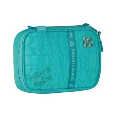 Imagem de Estojo Box Juvenil Escolar Rebecca Bonbon Meninas 100 Pens - Azul