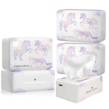 Imagem de Pacote com 5, tecido facial pequeno macio, papel higiênico, guardanapo descartável - capa de saco NÃO caixa, papel facial branco, material fibra de polpa de madeira nativa NÃO ALGODÃO, 4 camadas