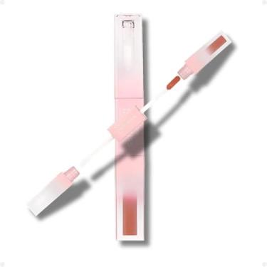 Imagem de Batom Líquido Ruby Rose Duo Kiss Matte 2 em 1 Alta Cobertura Com Gloss (DK06, 5g)