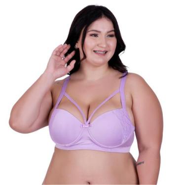 Imagem de Sutiã Plus Size com Tirinhas Bojão Detalhe em Renda Strappy - NAKA MOD