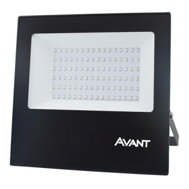 Imagem de Refletor Led 100w Bivolt Branco Frio 6500k Ultra Claro Avant