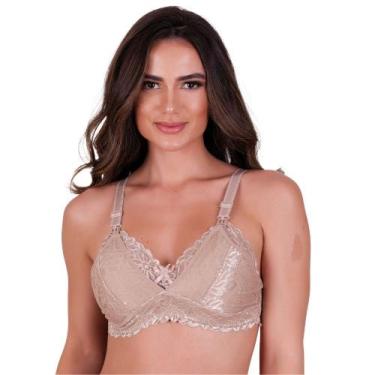 Imagem de Sutia Amamentacao Renda Sem Bojo com Clique para Amamentar - NAKA MODA