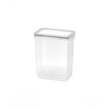 Imagem de Pote Hermético 950 Ml Retangular Plástico Cor Natural Linha Hug Coza N