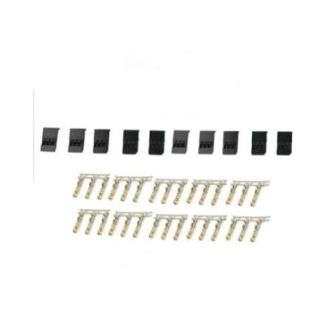 Imagem de Kit De Conectores Para Receptor Servo Jr Futaba 5 10 Pares Plugue Mach
