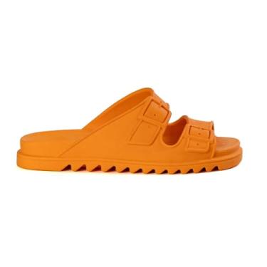 Imagem de Chinelo Papete Feminino Estilo Birken -Fivela (Laranja, BR, Adulto, Numérico, 33)