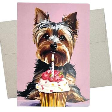 Imagem de Whitman and Daughter Cartão de aniversário Yorkie (1 cartão premium, 12 x 17 cm, em branco dentro), cartões de aniversário yorkshire terrier, cartão de aposentadoria yorkie too - 1046