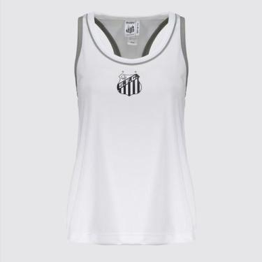 Imagem de Regata Santos Batimento Feminina Branca - Braziline, P