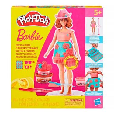 Imagem de Boneca Barbie Massinha Play-Doh Florais e Franjas G1360 - Hasbro