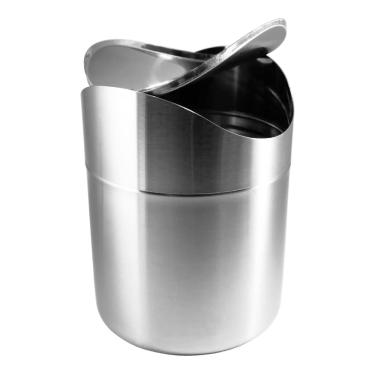 Imagem de Lixeira De Inox Com Tampa Basculante 1 Litro