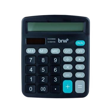 Imagem de Calculadora mesa brw 12 digitos cc3000, PRETO