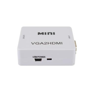 Imagem de Conversor Evus Vga Para Hdmi Com Porta Entrada P2 3,5mm C-083