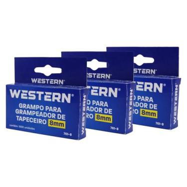 Imagem de Grampo 8mm Para Grampeador De Tapeceiro Com 3000 Grampos - Western