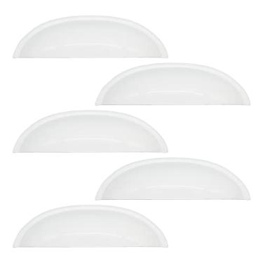 Imagem de Puxador Concha Puxador Armario Gaveta Colonial Moveis Retro (10, Branco)