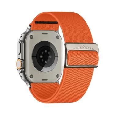 Imagem de Pulseira De Nylon Para Apple Watch IWatch Series 9 8 7 SE Ultra 2 Brac