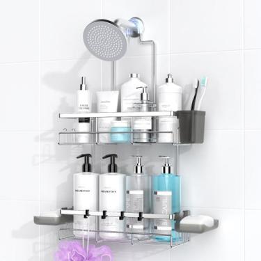 Imagem de Organizador de banheiro suspenso Shower Caddy AKTECKE cromado